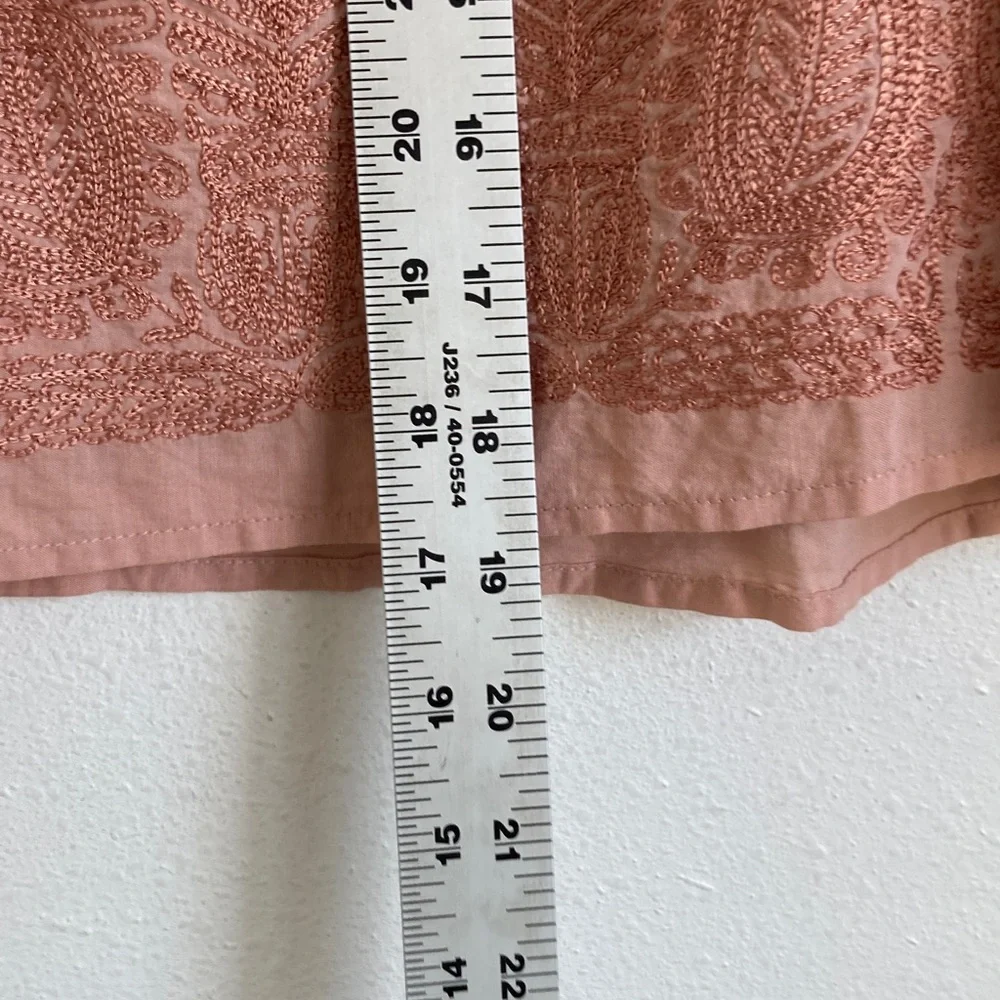 J.Crew‎ Embroidered Skirt Medium Blush Pink - Picture 4 of 7